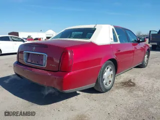 2001 Cadillac DeVille with VIN 1G6KD54Y11U160279, listed as a IAAI auction lot 41592433 with 166,880 mi miles. Bid and sale history available at carsss.com. Image 4.