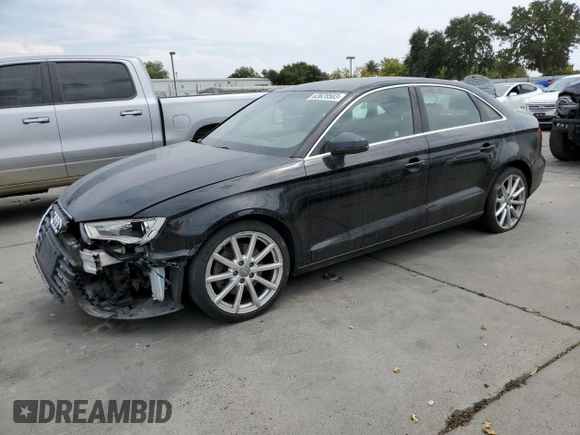 2015 Audi A3 2.0T Premium Plus with VIN WAUEFGFF4F1121431, listed as a Copart auction lot 63628503 with 0 mi miles. Bid and sale history available at carsss.com. Image 1.