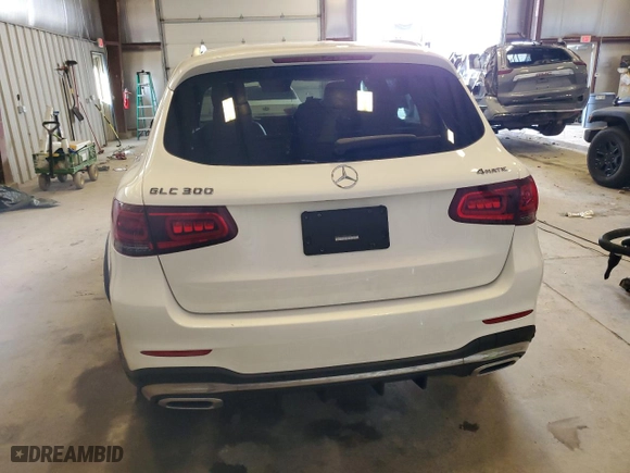 2021 Mercedes-Benz GLC with VIN W1N0G8EB5MV311395, listed as a Copart auction lot 51455575 with 25,270 mi miles and Salvage Title. Bid and sale history available at carsss.com. Image 6.