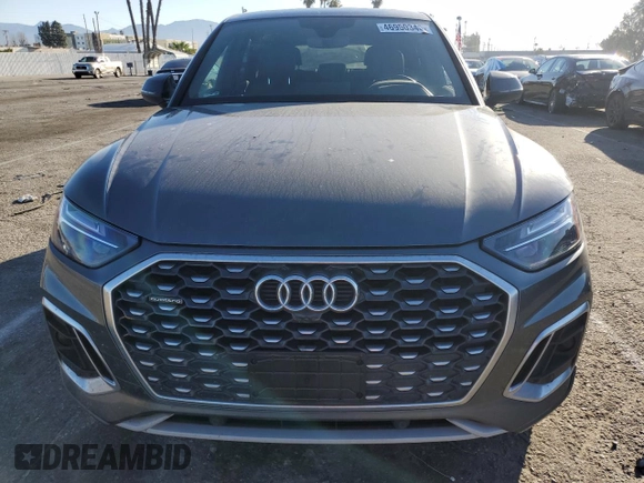 2021 Audi Q5 Sportback Premium Plus with VIN WA15AAFY8M2111910, listed as a Copart auction lot 46950345 with 79,594 mi miles and Salvage title. Bid and sale history available at DreamBid. Image 5.