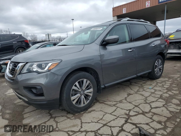 2020 Nissan Pathfinder S with VIN 5N1DR2AM8LC645000, listed as a Copart auction lot 50886815 with 61,605 mi miles and Salvage Title. Bid and sale history available at carsss.com. Image 1.