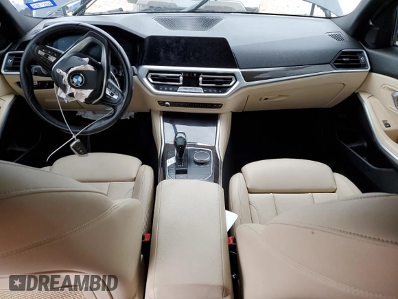 2020 BMW 3 Series 330i with VIN 3MW5R1J07L8B23382, listed as a Copart auction lot 45024295 with Not Provided miles and Salvage Title. Bid and sale history available at carsss.com. Image 8.