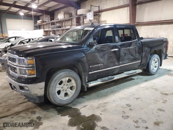 2014 Chevrolet Silverado 1500 LTZ with VIN 3GCUKSEC7EG137661, listed as a Copart auction lot 44549155 with 142,972 mi miles and Salvage Title. Bid and sale history available at carsss.com. Image 1.