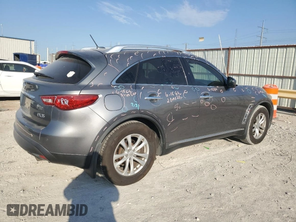 2012 Infiniti FX35 with VIN JN8AS1MU9CM122598, listed as a Copart auction lot 74935124 with 168,482 mi miles and Clean Title. Bid and sale history available at carsss.com. Image 3.