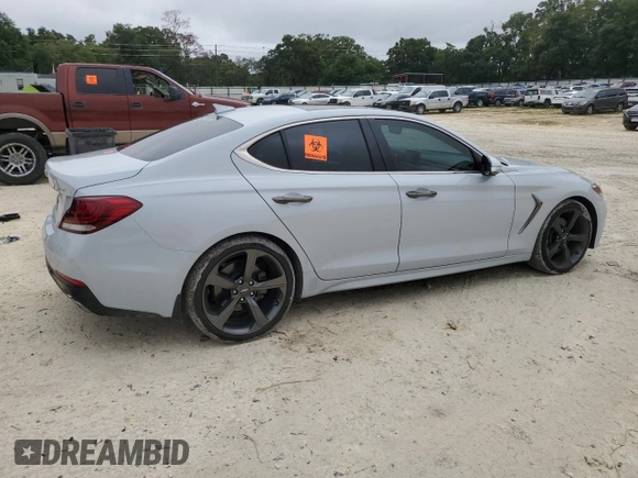 2019 Genesis G70 2.0T Advanced with VIN KMTG44LA8KU034148, listed as a Copart auction lot 71370214 with 37,482 mi miles and Non Repairable. Bid and sale history available at carsss.com. Image 3.