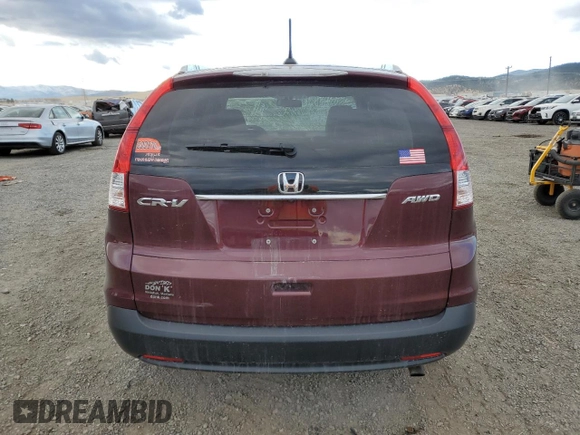 2013 Honda CR-V EX-L with VIN 5J6RM4H71DL014069, listed as a Copart auction lot 80437834 with 62,447 mi miles and Salvage Title. Bid and sale history available at carsss.com. Image 6.