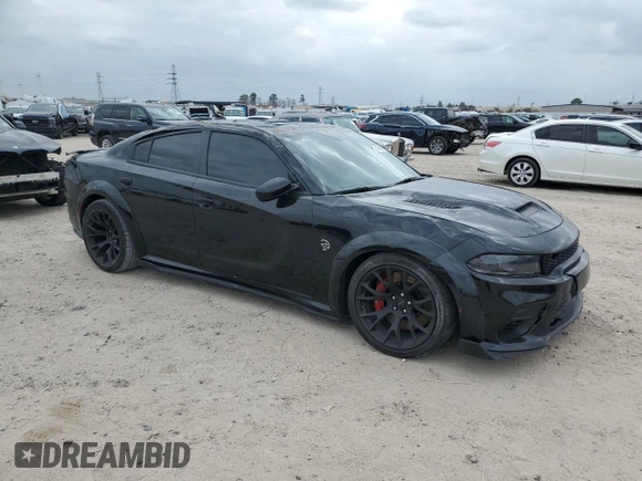 2023 Dodge Charger SRT Hellcat Widebody Jailbreak with VIN 2C3CDXL98PH553381, listed as a Copart auction lot 47238865 with 18,956 mi miles and Salvage Title. Bid and sale history available at carsss.com. Image 4.