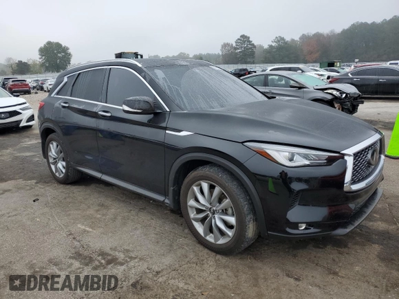 2022 Infiniti QX50 LUXE with VIN 3PCAJ5BA8NF120495, listed as a Copart auction lot 82474024 with 34,417 mi miles and Salvage Title. Bid and sale history available at carsss.com. Image 4.
