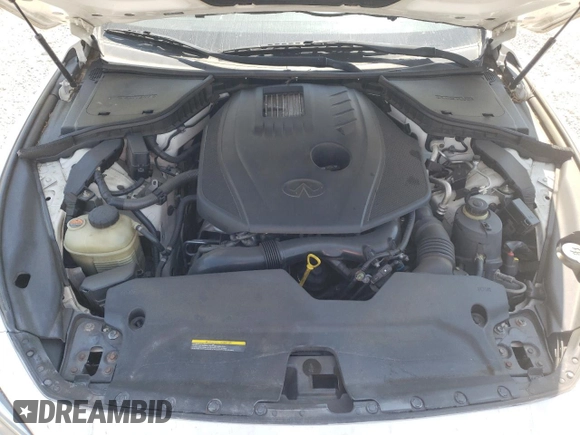 2017 Infiniti Q50 2.0t Sport with VIN JN1CV7AR4HM682389, listed as a Copart auction lot 80712394 with 112,492 mi miles and Salvage Title. Bid and sale history available at carsss.com. Image 11.