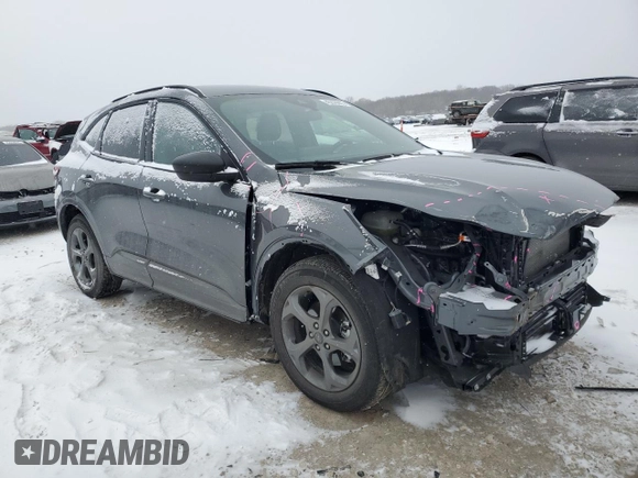 2024 Ford Escape ST-Line with VIN 1FMCU0MN2RUB42813, listed as a Copart auction lot 45878905 with 4,713 mi miles and Salvage Title. Bid and sale history available at DreamBid. Image 4.
