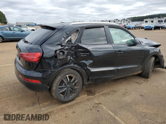 2017 Audi Q3 Premium with VIN WA1BCCFS4HR014740, listed as a Copart auction lot 48615285 with 0 mi miles and Salvage Title. Bid and sale history available at carsss.com. Image 3.