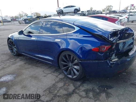 2016 Tesla Model S 90D with VIN 5YJSA1E22GF154873, listed as a IAAI auction lot 41950274 with 82,649 mi miles and . Bid and sale history available at DreamBid. Image 3.