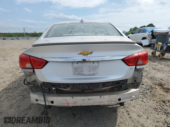 2014 Chevrolet Impala LT with VIN 1G1125S35EU100042, listed as a Copart auction lot 53892415 with 138,865 mi miles and Clean Title. Bid and sale history available at DreamBid. Image 6.