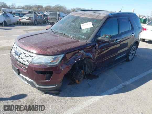 2018 Ford Explorer Limited с VIN 1FM5K8FHXJGC29155, выставлен на аукционе IAAI как лот 41813618 с пробегом 162 569 миль миль и . История ставок и продаж доступна на DreamBid. Изображение 18.