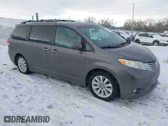 2011 Toyota Sienna XLE AAS with VIN 5TDYK3DC5BS138281, listed as a IAAI auction lot 41381494 with 194,635 mi miles and . Bid and sale history available at DreamBid. Image 1.