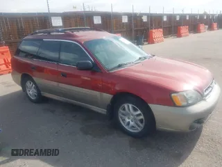 2002 Subaru Legacy Outback with VIN 4S3BH675526605718, listed as a IAAI auction lot 41898324 with 215,416 mi miles and . Bid and sale history available at DreamBid. Image 1.