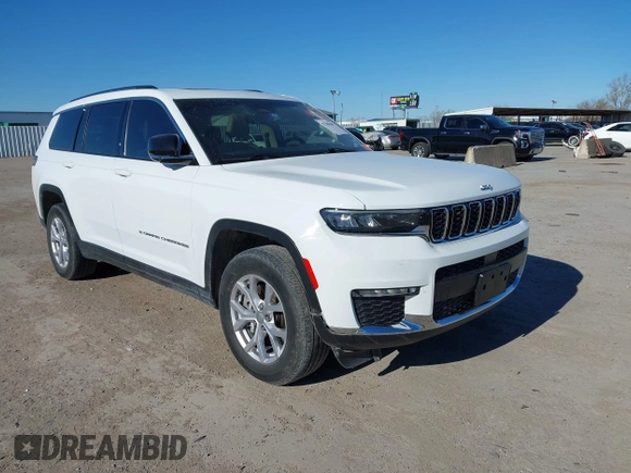 2021 Jeep Grand Cherokee Limited with VIN 1C4RJKBG0M8202547, listed as a IAAI auction lot 41368309 with 60,987 mi miles and . Bid and sale history available at DreamBid. Image 1.