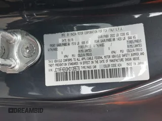 2017 FIAT 124 Spider Elaborazione Abarth z VIN JC1NFAEK8H0106578, wystawiony jako IAAI lot #41553055 z przebiegiem 52 803 mil mil oraz . Historia ofert i sprzedaży dostępna na DreamBid. Obrazek 9.