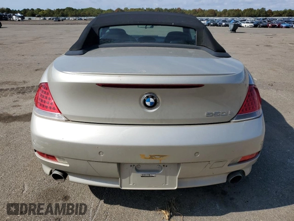 2007 BMW 6 Series 650i with VIN WBAEK13507CN84404, listed as a Copart auction lot 73525244 with 156,497 mi miles and Salvage Title. Bid and sale history available at DreamBid. Image 6.