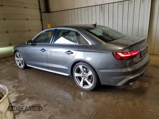 2024 Audi S4 Premium Plus with VIN WAUB4AF41RA054778, listed as a Copart auction lot 51846855 with 5,842 mi miles and Salvage Title. Bid and sale history available at carsss.com. Image 2.