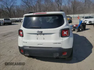 2020 Jeep Renegade Limited with VIN ZACNJBD13LPL72008, listed as a Copart auction lot 49093345 with 33,515 mi miles and Salvage title. Bid and sale history available at DreamBid. Image 6.