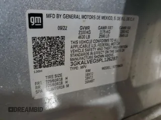 2023 GMC Terrain SLT with VIN 3GKALVEG5PL126287, listed as a Copart auction lot 46403065 with 37,683 mi miles and Salvage Title. Bid and sale history available at carsss.com. Image 15.