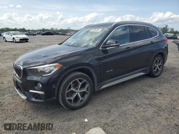 2017 BMW X1 xDrive28i with VIN WBXHT3C39H5F81200, listed as a Copart auction lot 55304485 with 88,948 mi miles and Salvage Title. Bid and sale history available at DreamBid. Image 1.
