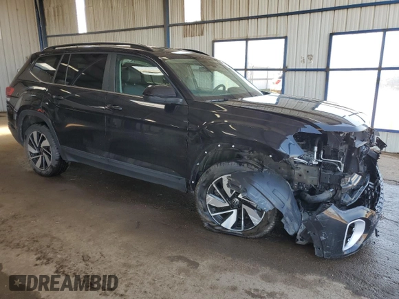 2024 Volkswagen Atlas SE with VIN 1V2HR2CA6RC580681, listed as a Copart auction lot 62478095 with 22,485 mi miles and Clean title. Bid and sale history available at DreamBid. Image 4.