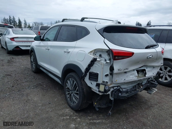 2020 Hyundai Tucson SEL with VIN KM8J3CAL1LU095182, listed as a IAAI auction lot 41851648 with 25,208 mi miles. Bid and sale history available at carsss.com. Image 3.