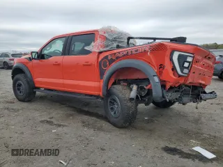 2023 Ford F-150 Raptor with VIN 1FTFW1RG4PFB17389, listed as a Copart auction lot 51703635 with 19,772 mi miles and Salvage Title. Bid and sale history available at DreamBid. Image 2.