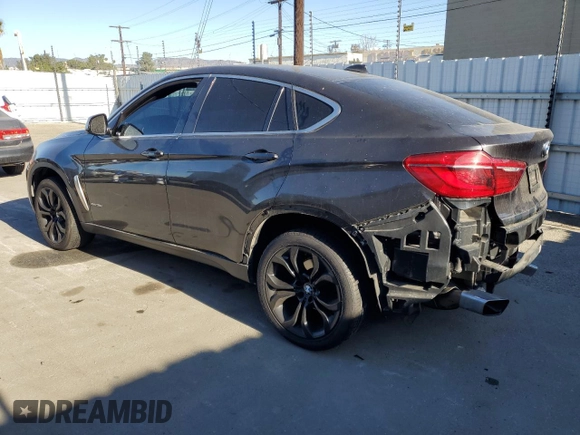 2017 BMW X6 sDrive35i with VIN 5UXKU0C3XH0G68923, listed as a Copart auction lot 83818484 with 0 mi miles and Salvage Title. Bid and sale history available at carsss.com. Image 2.