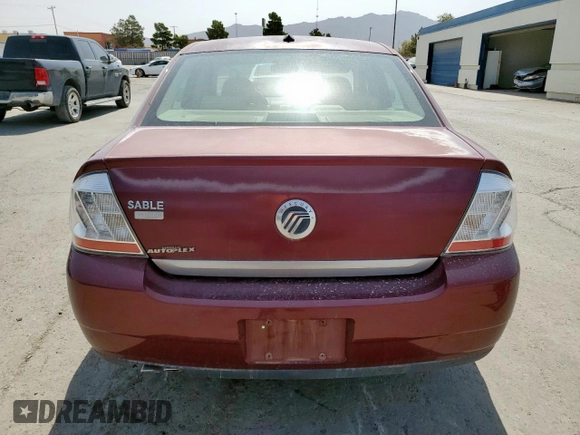 2008 Mercury Sable Premier z VIN 1MEHM42W48G607102, wystawiony jako Copart lot #61003395 z przebiegiem 60 080 mil mil oraz Szkoda całkowita • Salvage title. Historia ofert i sprzedaży dostępna na DreamBid. Obrazek 6.
