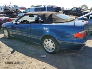 2003 Mercedes-Benz CLK 320 with VIN WDBLK65G43T140067, listed as a Copart auction lot 66206574 with 160,827 mi miles and Clean Title. Bid and sale history available at carsss.com. Image 2.