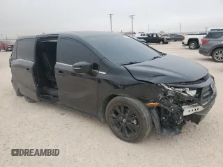 2024 Honda Odyssey Sport with VIN 5FNRL6H78RB046354, listed as a Copart auction lot 44734005 with 10,872 mi miles and Salvage Title. Bid and sale history available at DreamBid. Image 4.