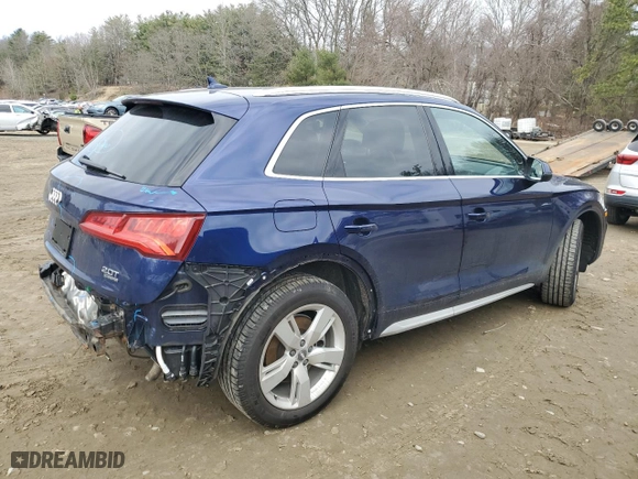 2018 Audi Q5 Premium Plus with VIN WA1BNAFY6J2209949, listed as a Copart auction lot 49224405 with 47,690 mi miles and Salvage Title. Bid and sale history available at carsss.com. Image 3.