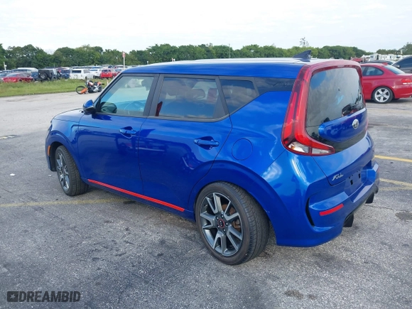 2020 Kia Soul GT-Line with VIN KNDJ63AU4L7084180, listed as a IAAI auction lot 40880083 with 20,927 mi miles. Bid and sale history available at carsss.com. Image 3.