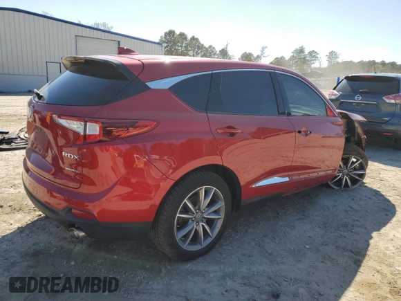 2020 Acura RDX Technology with VIN 5J8TC2H56LL004638, listed as a Copart auction lot 50221165 with 108,012 mi miles and Salvage Title. Bid and sale history available at DreamBid. Image 3.