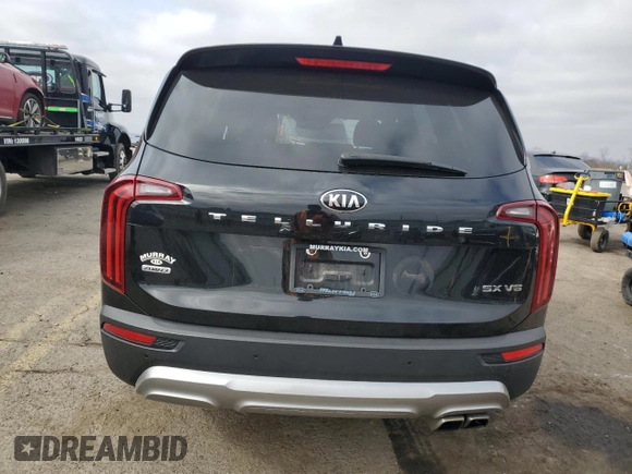 2020 Kia Telluride SX with VIN 5XYP5DHC8LG067742, listed as a Copart auction lot 49275775 with 62,368 mi miles and Salvage Title. Bid and sale history available at DreamBid. Image 6.