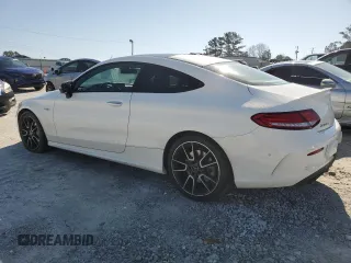2018 Mercedes-Benz C 43 AMG with VIN WDDWJ6EBXJF678506, listed as a Copart auction lot 48525655 with 53,690 mi miles and Salvage Title. Bid and sale history available at DreamBid. Image 2.