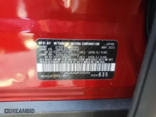 2023 Mitsubishi Outlander SE with VIN JA4J4UA89PZ050254, listed as a Copart auction lot 47002785 with 26,358 mi miles and Salvage Title. Bid and sale history available at carsss.com. Image 13.