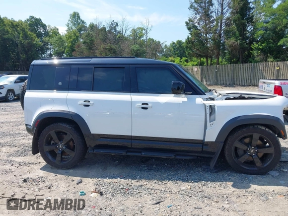 2021 Land Rover Defender with VIN SALE3ERU0M2038671, listed as a IAAI auction lot 42606135 with 79,051 mi miles and . Bid and sale history available at DreamBid. Image 14.