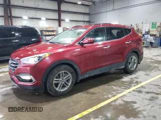 2018 Hyundai Santa Fe 2.4L with VIN 5XYZU3LB4JG505948, listed as a Copart auction lot 51643225 with 105,414 mi miles and Salvage title. Bid and sale history available at DreamBid. Image 1.
