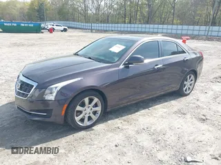 2015 Cadillac ATS Sedan Luxury RWD with VIN 1G6AB5RA6F0107167, listed as a IAAI auction lot 41935673 with 136,440 mi miles. Bid and sale history available at carsss.com. Image 2.