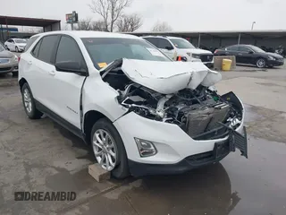 2021 Chevrolet Equinox LS with VIN 3GNAXHEV7MS163379, listed as a IAAI auction lot 41744801 with 56,113 mi miles. Bid and sale history available at carsss.com. Image 1.