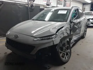 2022 Hyundai Kona Limited with VIN KM8K53A34NU837947, listed as a IAAI auction lot 40972462 with 16,906 mi miles. Bid and sale history available at carsss.com. Image 16.