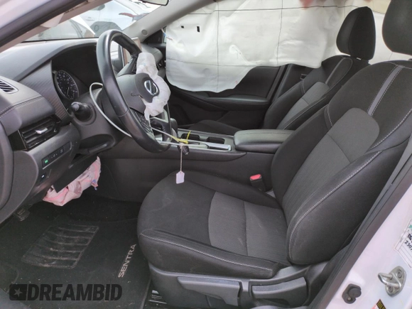 2022 Nissan Sentra SV with VIN 3N1AB8CV2NY220700, listed as a Copart auction lot 50103095 with 35,554 mi miles and Salvage Title. Bid and sale history available at DreamBid. Image 7.