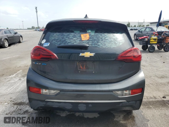 2019 Chevrolet Bolt EV LT with VIN 1G1FY6S04K4120164, listed as a Copart auction lot 59512895 with 57,692 mi miles and Salvage title. Bid and sale history available at DreamBid. Image 6.