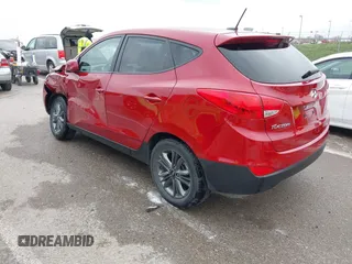2015 Hyundai Tucson GLS with VIN KM8JT3AF1FU107443, listed as a IAAI auction lot 41894074 with 19,967 mi miles and . Bid and sale history available at DreamBid. Image 3.