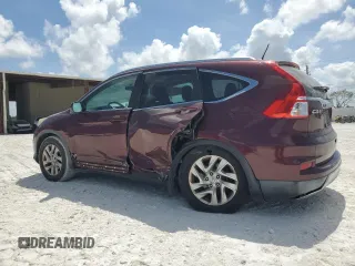 2015 Honda CR-V EX-L with VIN 2HKRM3H78FH546653, listed as a Copart auction lot 54391795 with 0 mi miles and Salvage Title. Bid and sale history available at carsss.com. Image 2.