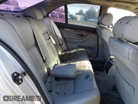 2000 BMW 5 Series 528iA with VIN WBADM634XYGU18038, listed as a Copart auction lot 79444224 with 0 mi miles and Salvage Title. Bid and sale history available at carsss.com. Image 11.